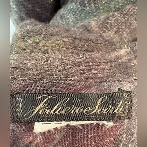 Faliero Sarti Peacock feather patterned texture Scarf
